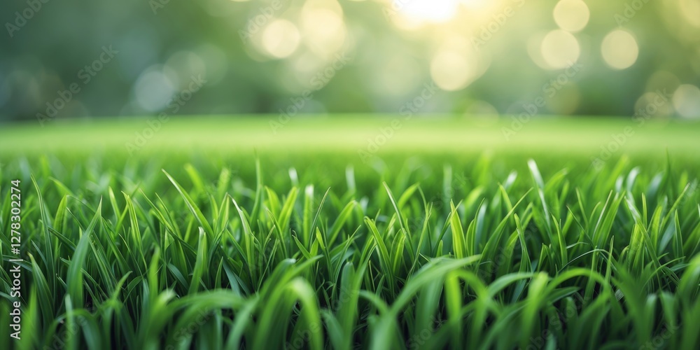 Poster lush green grass texture background ideal for nature themes and design projects with copy space for 