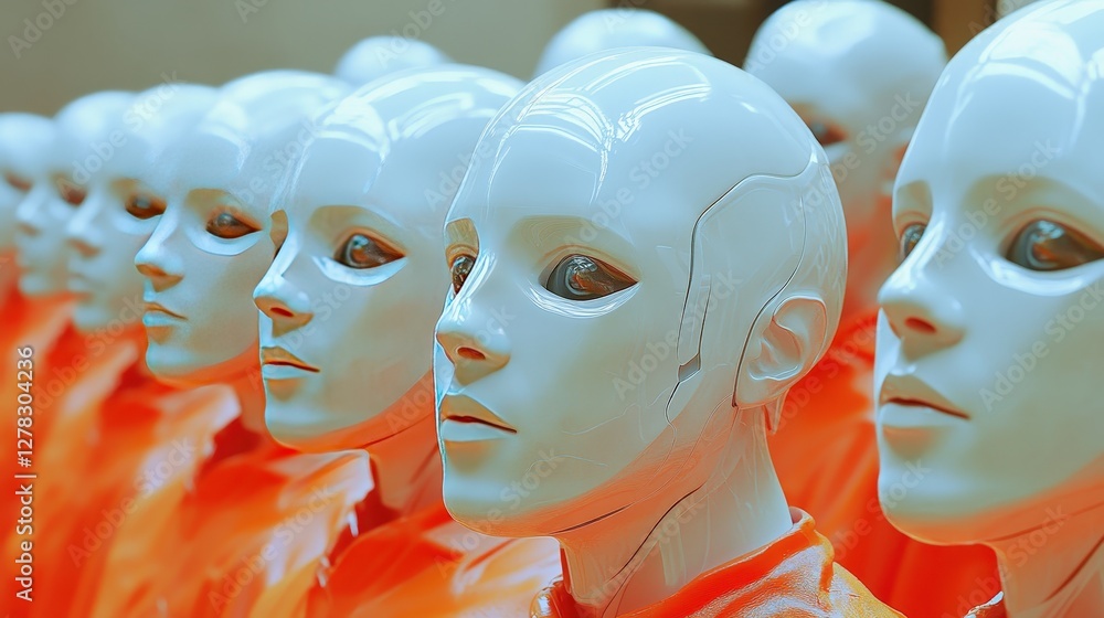 Aufkleber a deepfake detection laboratory where ai experts analyze manipulated images and videos for authentic