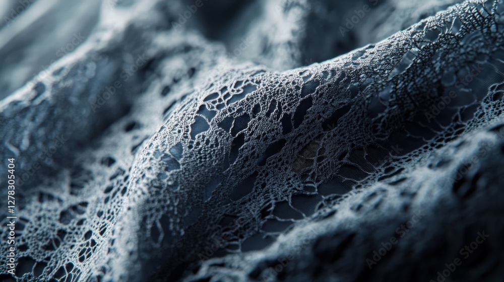 Poster a delicate lace texture, with intricate, fine threads creating an airy and elegant pattern that high