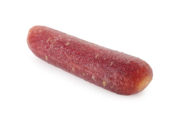 One fresh baby carrot isolated on white. Root vegetable