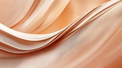 Obraz premium Abstract Draped Peach Colored Fabric Texture