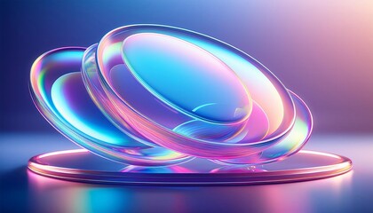 Iridescent Glass Abstract Background - Abstract backgrounds