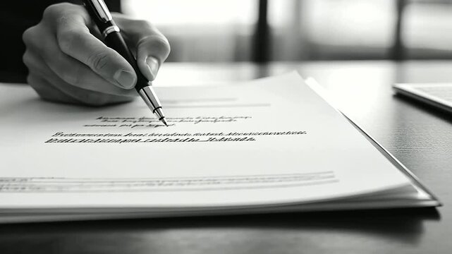 Signed Contract Between Business Partners