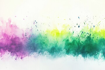 Abstract Watercolor Background with Colorful Blur and Splashes