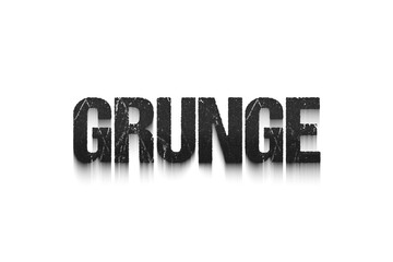 Grungetransparent 3d text style