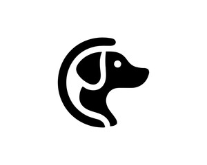 Dog Logo Design Icon Symbol Vector Template. 