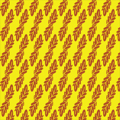 seamless pattern with yellow leaves