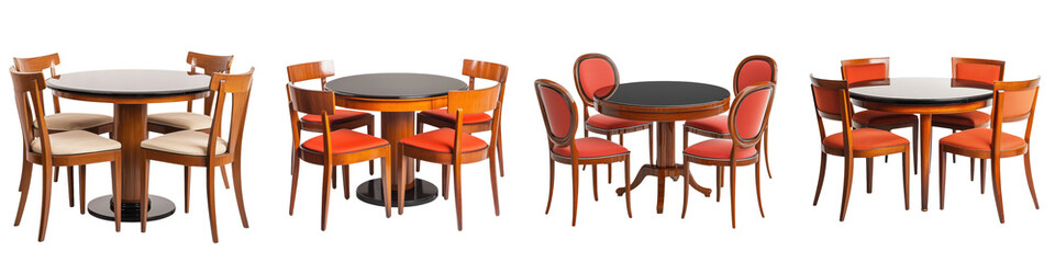 Stylish Dining Experience Elegant Wooden Tables and Chairs Arranged in Cozy Contemporary Cafe Setting Perfect for Gathering Meal and Socializing