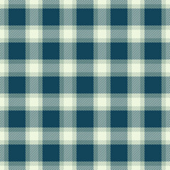 Dreamy texture textile seamless, fade pattern tartan check. Messy background plaid vector fabric in cyan and ash gray colors.