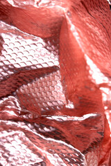 Industrial foil shiny background with rivets and crumpled lines