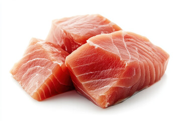 Tuna isolated on white background.