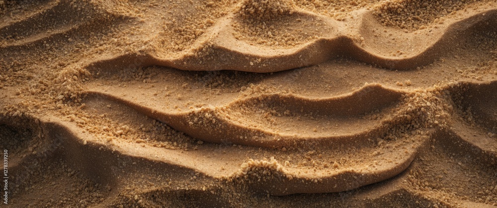 Poster textured sand pattern background with waves and undulations in warm tones