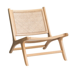 Wooden chair isolated transparent PNG, armchair furniture - isolated design element for modern home...