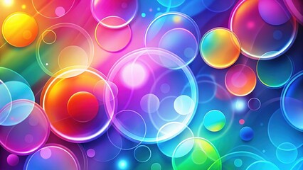 Abstract Circle Backdrop: Colorful Geometric Design for Modern Presentations and Websites