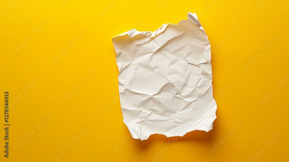 Poster folded blank posters, white paper sheets with crossing creases top view. vector realistic template o