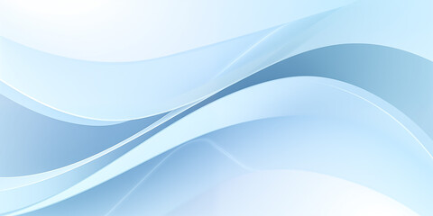 Naklejka premium Abstract blue wave background with smooth, flowing lines and a soft gradient effect.