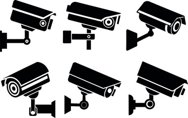 Security camera icon. Surveillance camera. 
