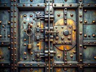 Heavy Duty Armored Steel Security Door for Bank Vault or High Security Location