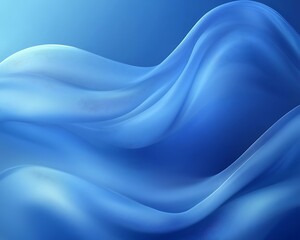 Naklejka premium Blue fabric waves, abstract background (1)