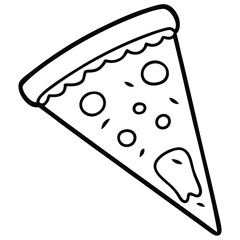 vector illustration of pizza