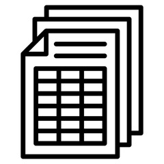 Spreadsheet Icon For Design Element