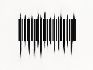 Abstract barcode art design with vertical lines