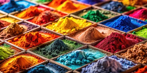 Fototapeta premium Vibrant Hues: A Spectrum of Colors and Shades Stock Photo