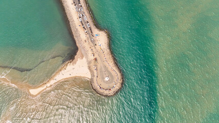 Breathtaking Drone View of Dhanushkodi Island at Adam’s Bridge – A Scenic Look at the Mythical...