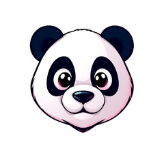 Fototapeta premium Adorable Panda Mascot Logo with a Playful and Friendly Expression for Engaging Branding