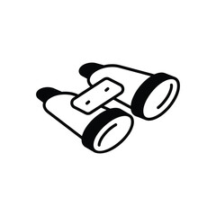 Binoculars Vector icon
