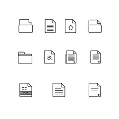 document and writing icon toolkit illustration