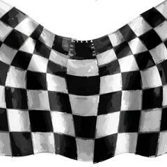 Abstract Watercolor Black White Checkered Racing Flag Design Background Image art line grid cool...