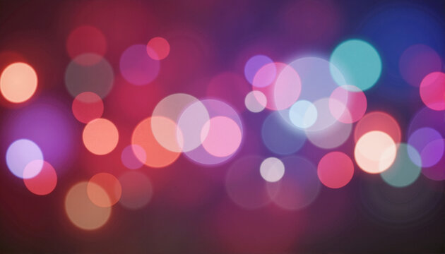 Abstract bokeh lights in vibrant colors for blogs, websites, party invitations, digital design, social media, festive greetings, and decorative backgrounds