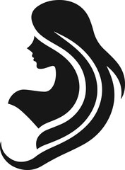 Fashion Vector art design, fashion logo template, black color silhouette for fashion business logo or design, design elements 