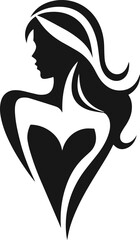 Fashion Vector art design, fashion logo template, black color silhouette for fashion business logo or design, design elements 