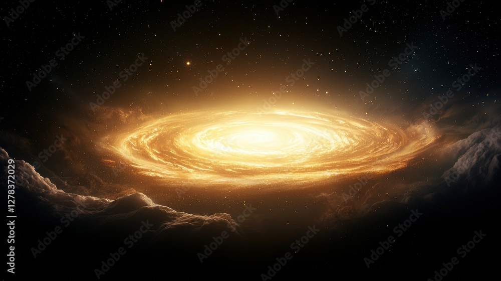 Poster cosmic explosion event outer space imagery vast universe celestial perspective stellar phenomenon