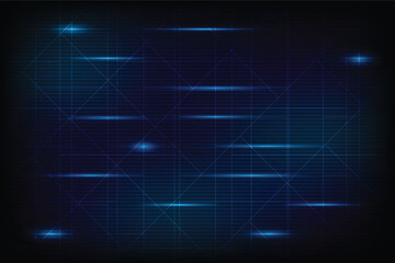 Abstract Background Glowing Blue Laser Horizontal and Diagonal Lines Pattern Digital future science concept, Network firewall