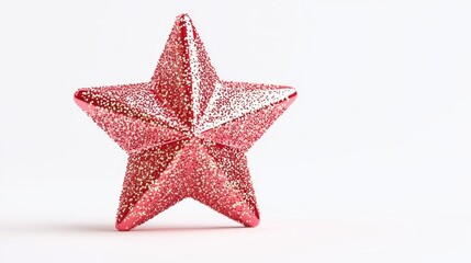 Fototapeta premium Captivating glittering star decoration studio setting product photography minimalist aesthetic close-up focus