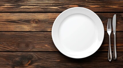 A modern Indian restaurant serving fusion cuisine, elegantly plated dishes on wooden tables. No people, copy space.