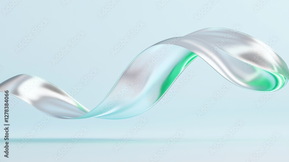Poster fluid motion abstract art studio setting digital creation minimalist environment aesthetic viewpoint