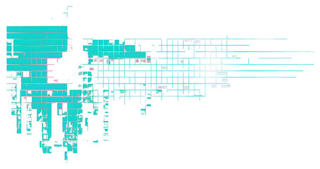 PNG Error glitch graphic effect cutout isolated element futuristic digital style.