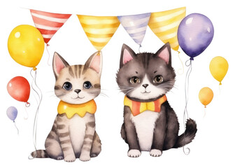 Fototapeta premium PNG Party animal balloon cartoon.