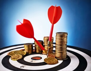 Smart Financial Decision Depicted with Dart
