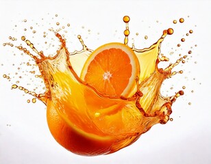 Vitamin C Boost � Fresh Orange with Hydrating Water Droplets