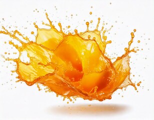 Citrus Energy � Vibrant Orange with Water Splash for Healthy Nutrition
