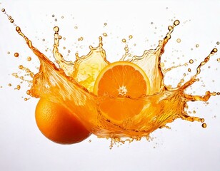 Bright Orange Fruit with Water Droplets � Refreshing and Vibrant Citrus Visual