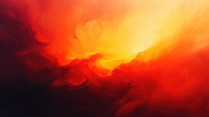 Fototapeta premium an abstract illustration of a fiery explosion in shades of red and orange.