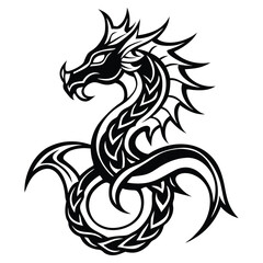 dragon tribal tattoo design