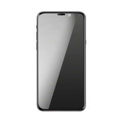 Sleek Black Smartphone Modern Mobile Technology