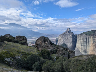 Rock formation in the Meteora
